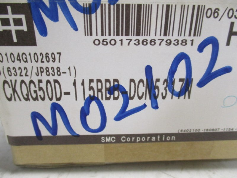 SMC CKQG50D-115RBB-DCN5317N VALVE  NSMP