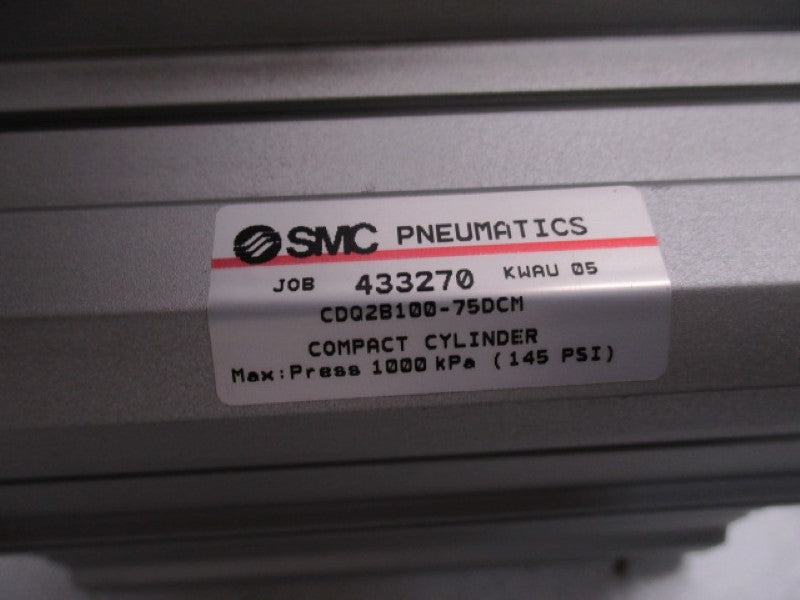 SMC CDQ2B100-75DCM COMPACT PNEUMATIC CYLIDNER  NSNP