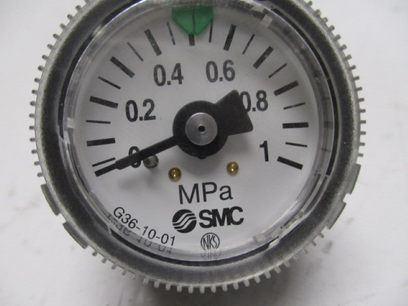 SMC G36-10-01 GAUGE 0-1MPA 1/8"  UNMP