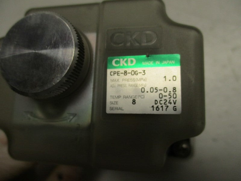 CKD CPE-8-0G-3 MECHANICAL COOLANT PRESSURE SWITCH 24VDC  UNMP