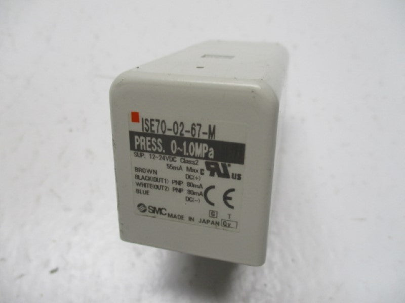 SMC ISE70-02-67-M PRESSURE SWITCH 0-1.0MPA  NSNP