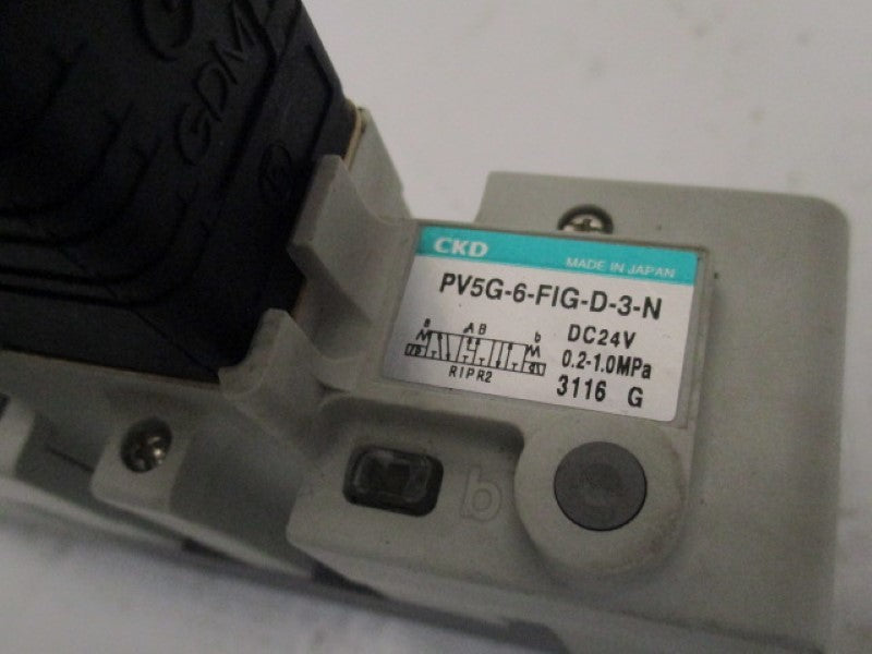 CKD PV5G-6-FIG-D-3-N SOLENOID VALVE 24VDC  UNMP