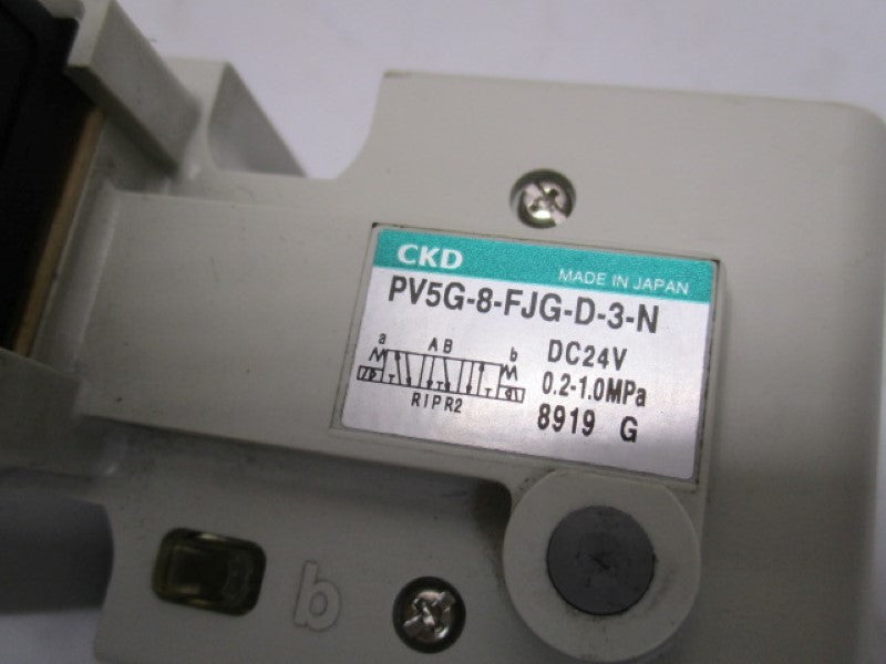 CKD PV5G-8-FJG-D-3-N SOLENOID VALVE 24VDC  UNMP