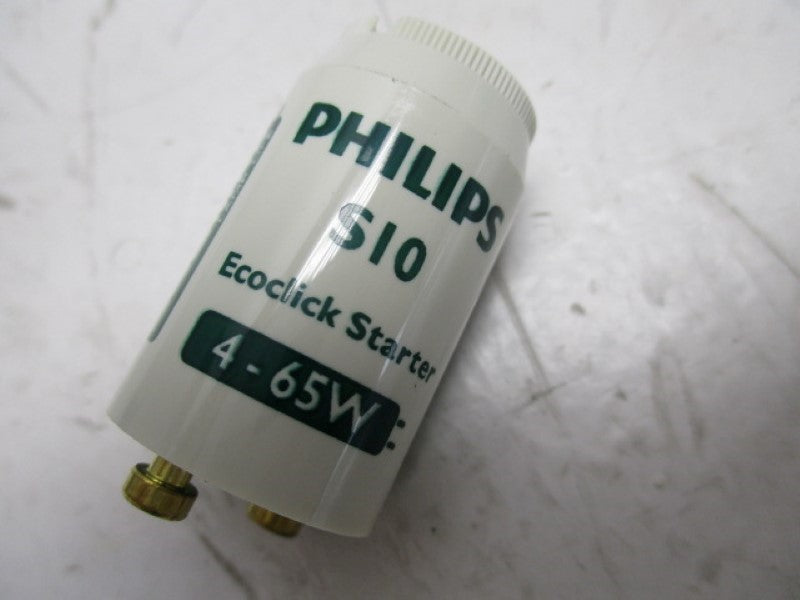 PHILIPS S10 FLOURESCENT TUBE STARTER  4-65W 220-240V  NSNP