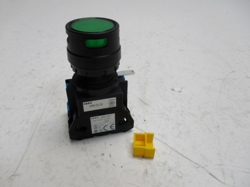 IDEC HWIL-MF210Q4G GREEN PUSHBUTTON 24V  NSMP