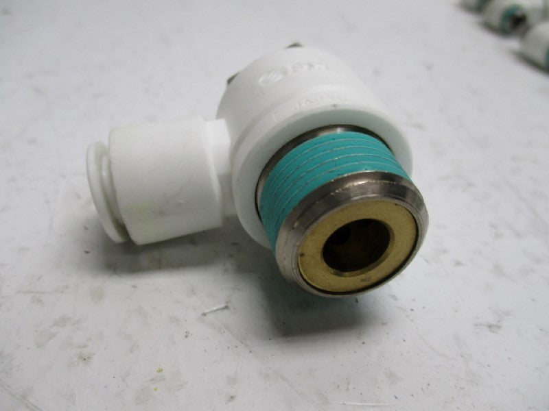 SMC AS4201F FLOW CONTROL VALVE WITH FITTING 10  UNMP