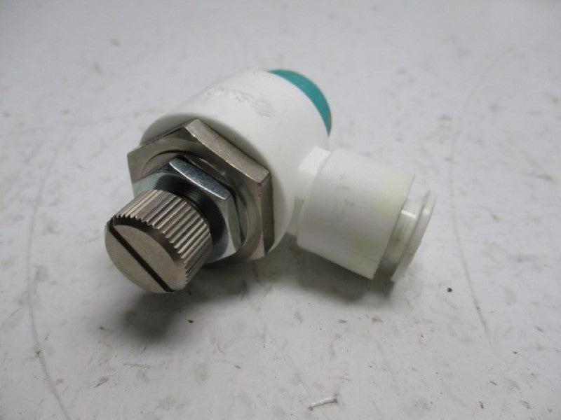 SMC AS4201F FLOW CONTROL VALVE WITH FITTING 10  UNMP
