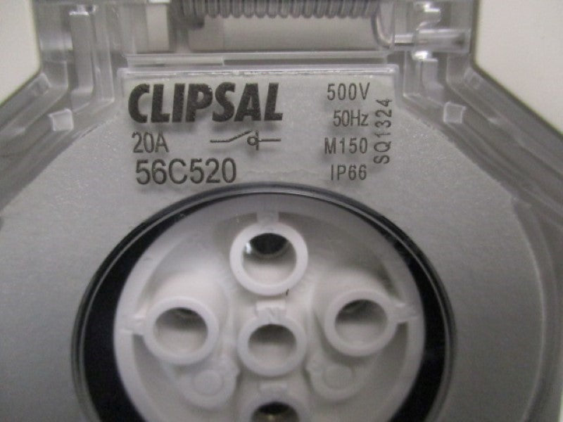 CLIPSAL 56C520 OUTLET BOX  20A 500V (AS PICTURED)  NSNP