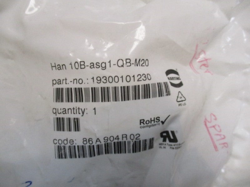 HARTING HAN10B-ASG1-QB-M20 CHASIS  NSMP