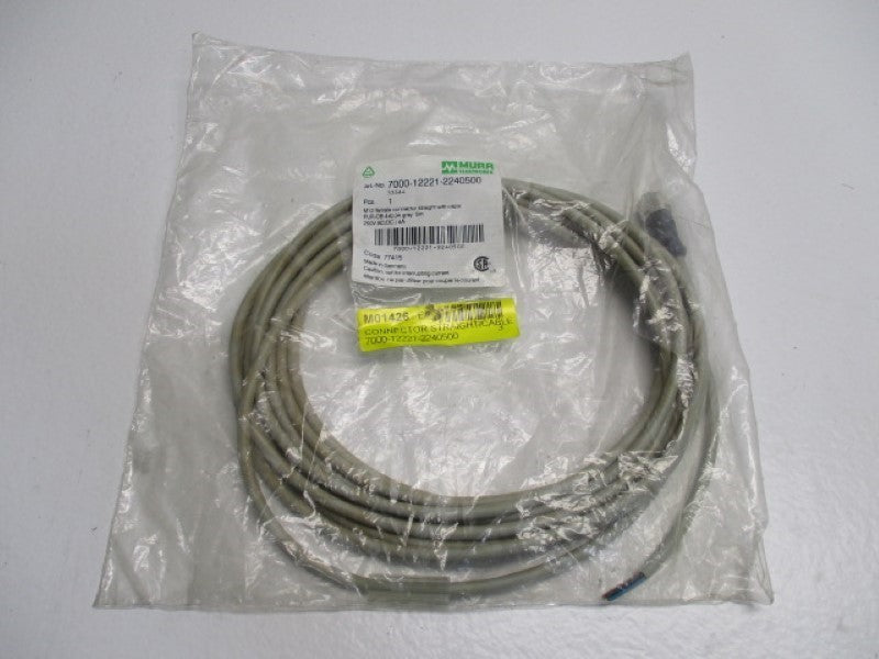 MURR ELEKTRONIK 7000-12221-2240500 CONNECTOR CABLE 5M * NEW IN FACTORY BAG *