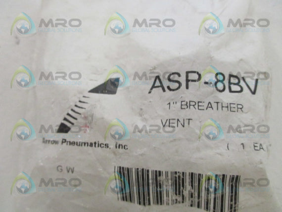 ARROW PNEUMATICS ASP-8BV BREATHER VENT 1" * NEW IN FACTORY BAG *