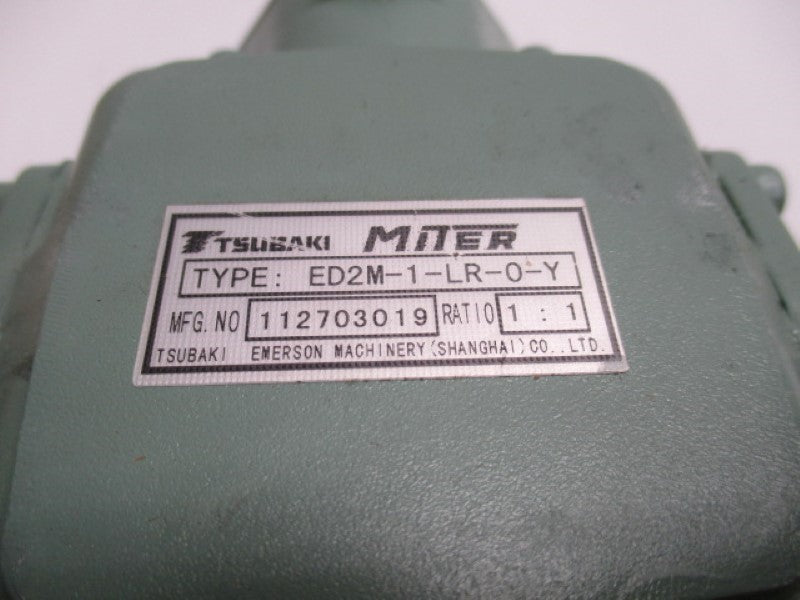 TSUBAKI MITER ED2M-1-LR-0-Y GEAR BOX RATIO 1:1  NSMP
