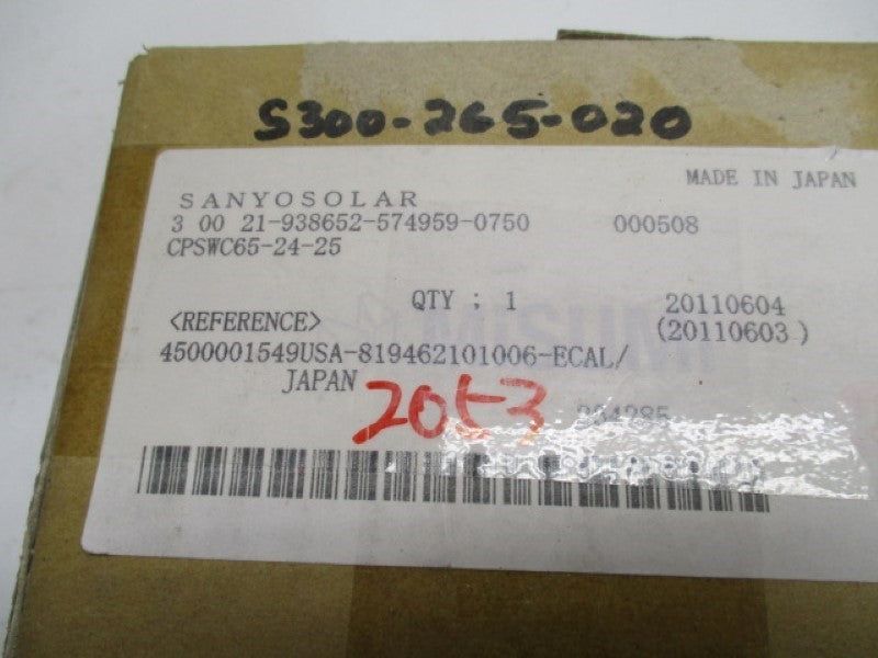 SANYO SOLAR CPSWC65-24-25 COUPLING  NSMP