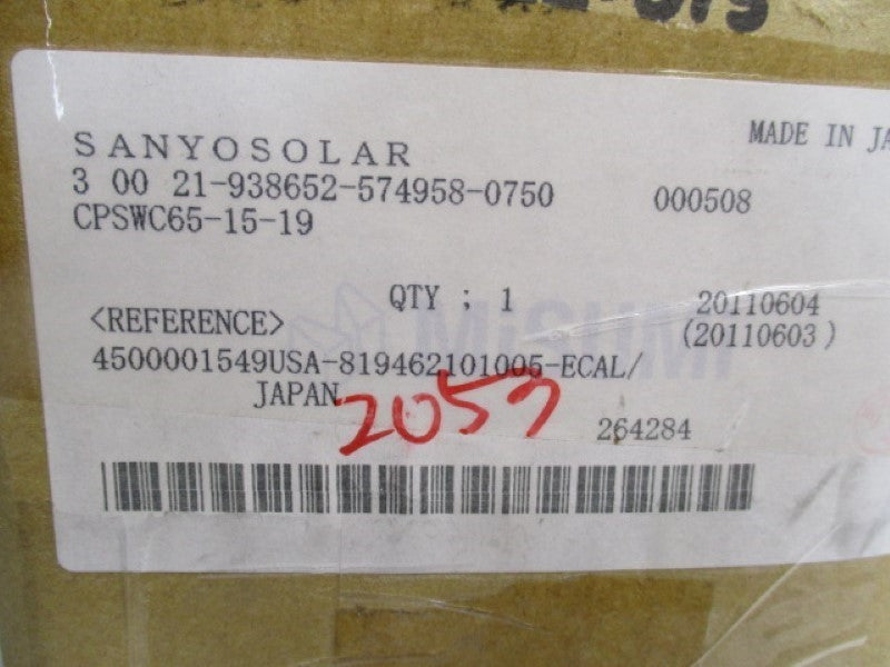 SANYO SOLAR CPSWC65-15-19 COUPLING  NSMP