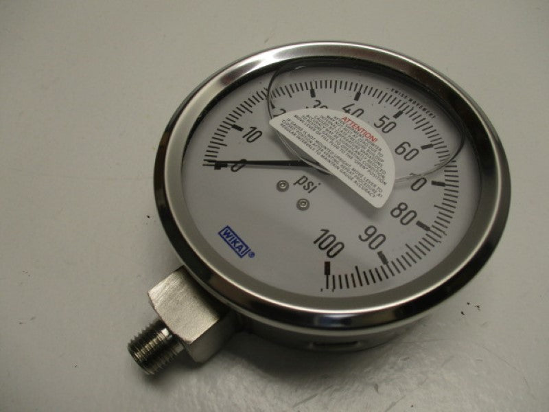 WIKA 9833051 PRESSURE GAUGE 100PSI 1/4"  NSMP