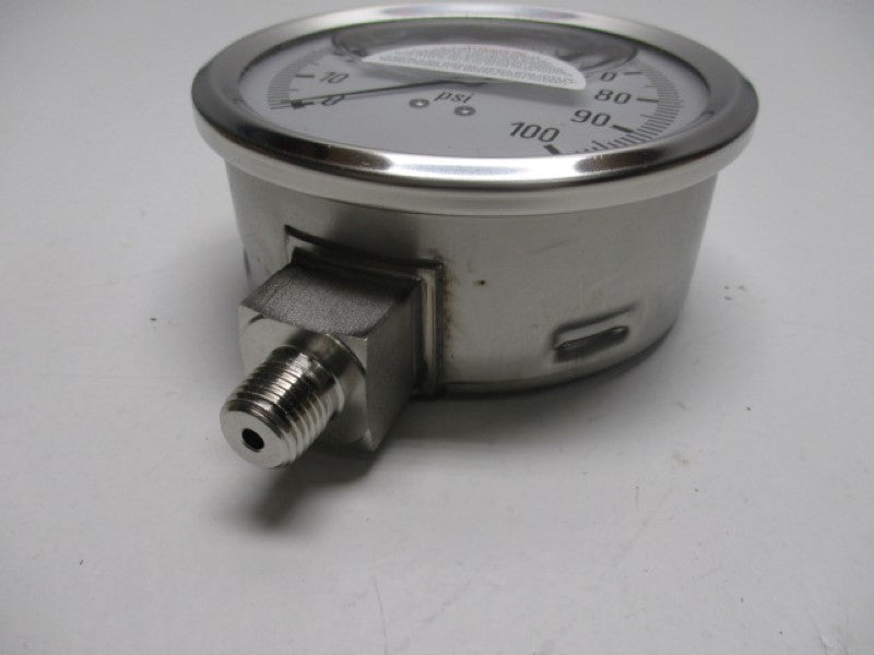 WIKA 9833051 PRESSURE GAUGE 100PSI 1/4"  NSMP