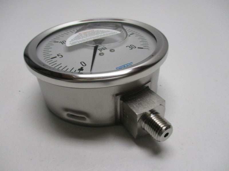 WIKA 9833035 PRESSURE GAUGE 30PSI 1/4"  NSMP