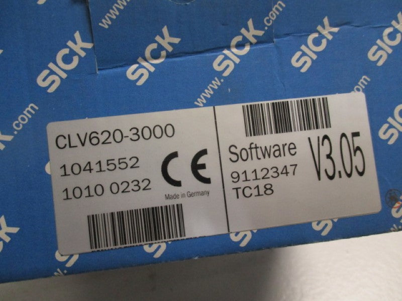 SICK CLV620-3000 RIGHT ANGLE SERIAL COMMUNICATION SCANNER  NSMP