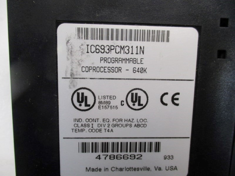 GE FANUC IC693PCM311N PROGRAMMABLE COPROCESSOR 640K  UNMP