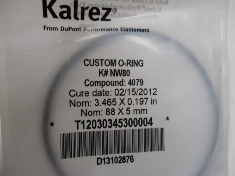 KALREZ K#NW80 CUSTOM O-RING  NSMP