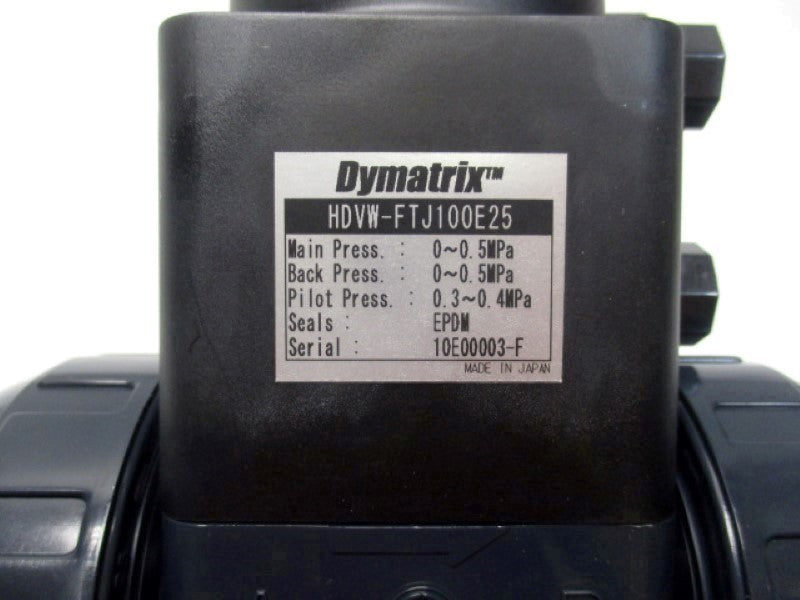 DYMATRIX HDVW-FTJ100E25 DIAPHRAGM VALVE NSNP