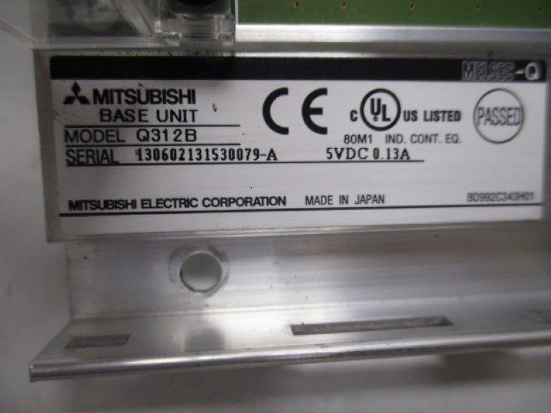 MITSUBISHI Q312B BASE UNIT 5VDC 0.13A  UNMP