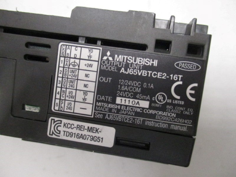 MISUBUBISHI AJ65VBTCE2-16T OUTPUT UNIT 24VDC  UNMP