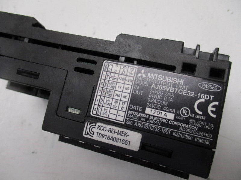 MITSUBISHI AJ65VBTCE32-16DT INPUT/OUTPUT UNIT 24VDC  UNMP