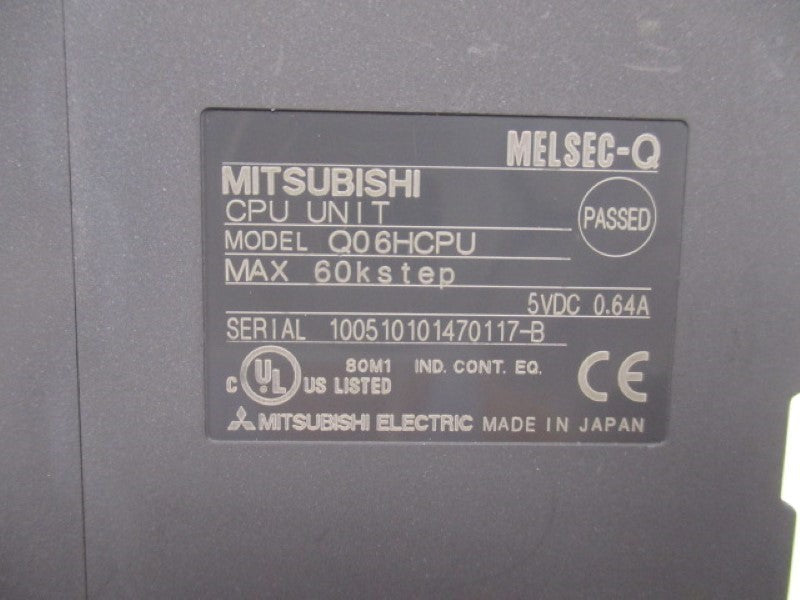 MITSUBISHI Q06HCPU CPU UNIT 5VDC 0.64A  UNMP
