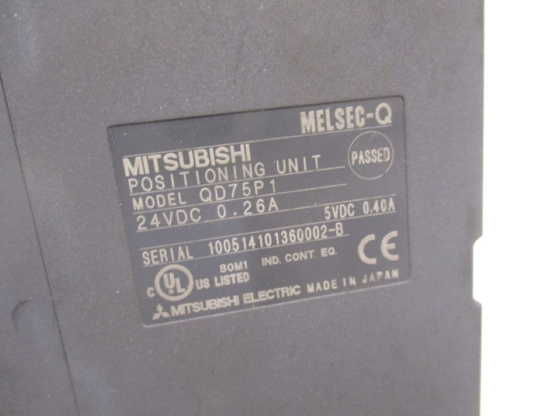 MITSUBISHI QD75P1 POSITIONING UNIT 24VDC (AS PICTURED)   UNMP