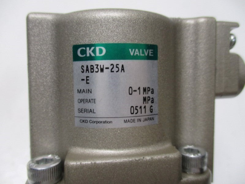 CKD SAB3W-25A-E 2-PORT CYLINDER VALVE  NSNP
