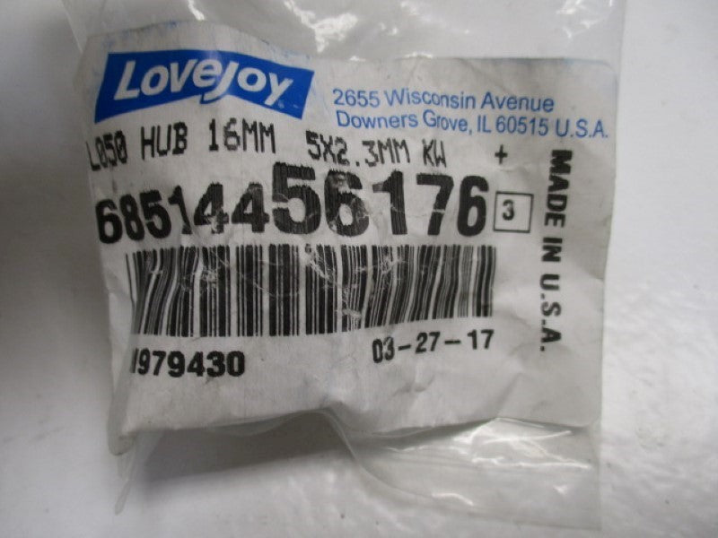 LOVEJOY 68514456176 L050 HUB 16MM 5X2.3MM KW  NSNP