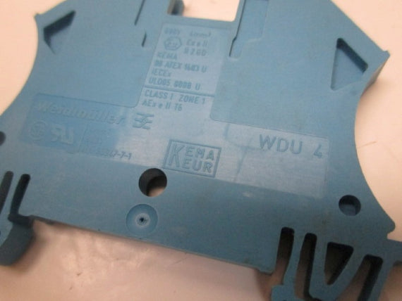 WEIDMULLER WDU4BL BLUE TERMINAL BLOCK  NSNP