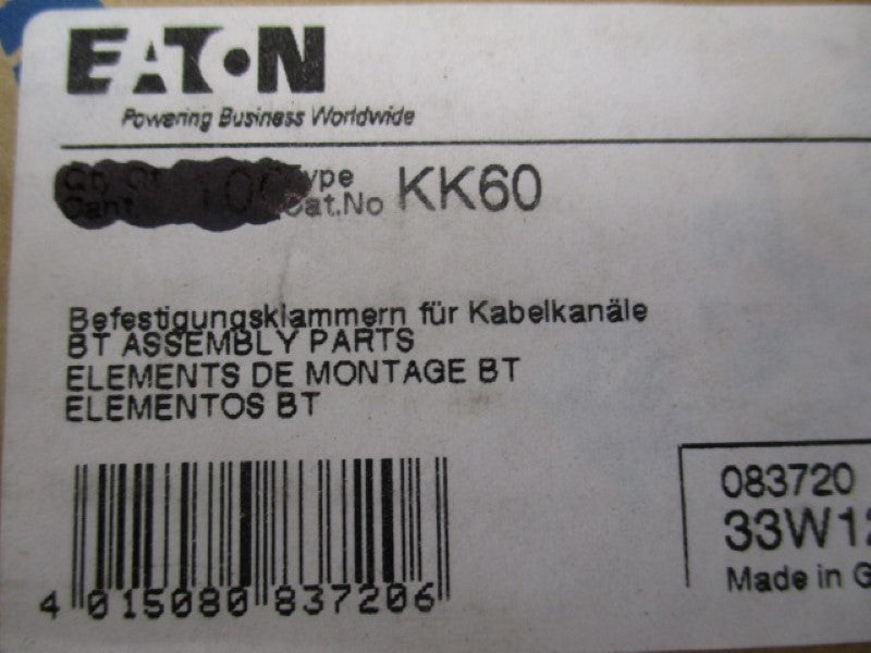 EATON KK60 BT ASSEMBLY PART  NSNP