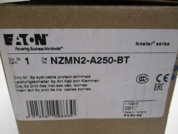 EATON NZMN2-A250-BT CIRCUIT BREAKER 250A * NEW IN BOX *