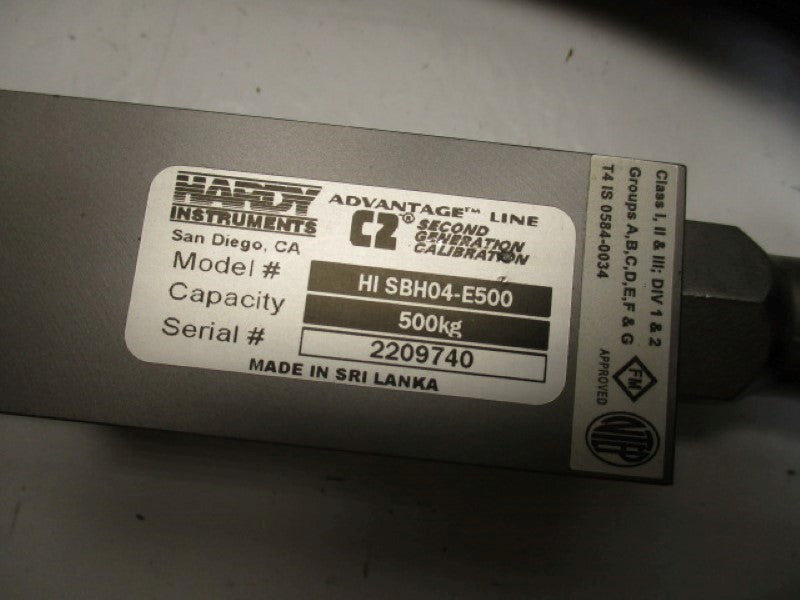 HARDY HISBH04-E500 SECOND GENERATION CALIBRATION 500KG  NSMP