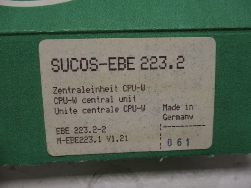 KLOCKNER MOELLER SUCOS EBE223/2 PROCESSOR UNIT  NSMP