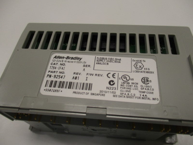 INDUSTRIAL SPARE PART 1794-IF4I SER. A F/W I 24VDC NSMP