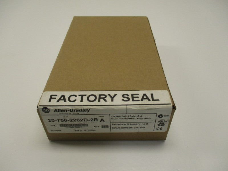 ALLEN BRADLEY 20-750-2262D-2R SER. A F/W V1.008 DATE:2012 * FACTORY SEALED *