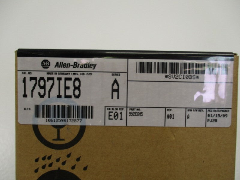 ALLEN BRADLEY 1797-IE8 SER. A F/W A ANALOG INPUT DATE: 2009 * FACTORY SEALED *