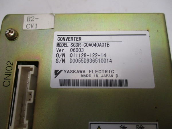 YASKAWA SGDR-C0A040A01B CONVERTER  UNMP