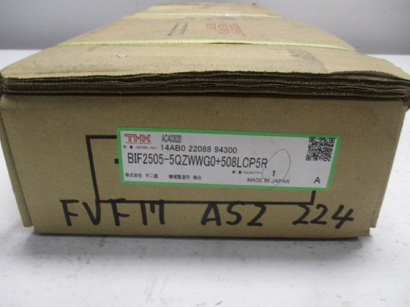 THK BIF2505-5QZWWG0+508LCP5R GROUND PRECISION BALL SCREW  * FACTORY SEALED *