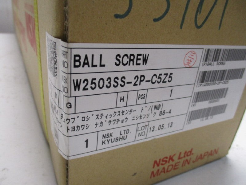 THK W2503SS-2P-C5Z5 BALL SCREW * FACTORY SEALED *