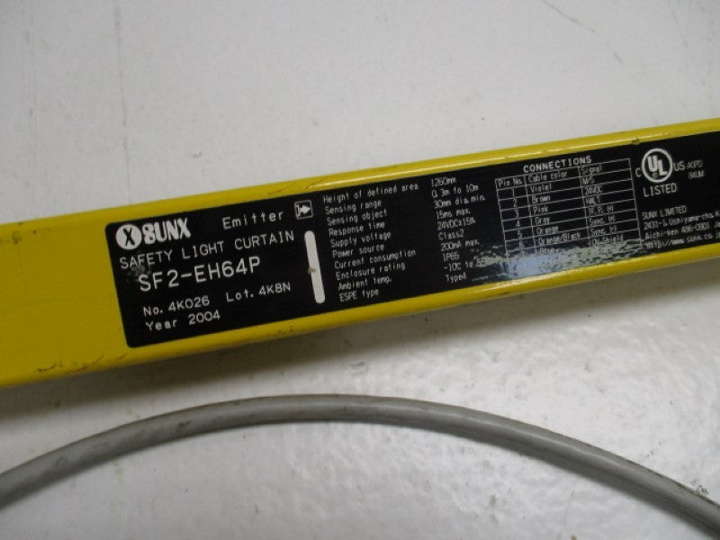 SUNX SF2-EH64P EMITTER SAFETY LIGHT CURTAIN  UNMP