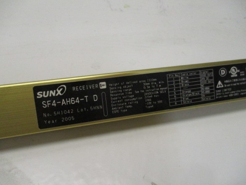 SUNX SF4-AH64-T RECIEVER SAFETY LIGHT CURTAIN  UNMP