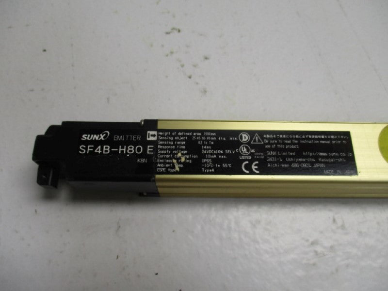 SUNX SF4B-H80 EMITTER SAFETY LIUGHT CURTAIN  UNMP