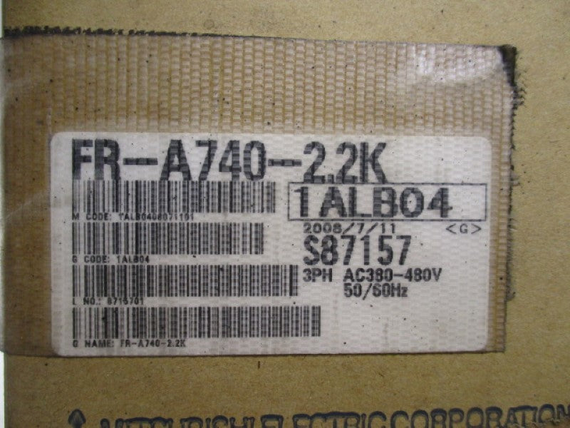 MITSUBISHI FR-A740-2.2K INVERTER 380-480V  NSMP