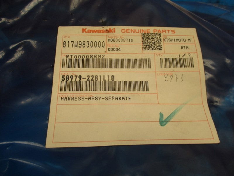 KAWASAKI 50979-2281L10 CABLE * NEW IN FACTORY BAG *