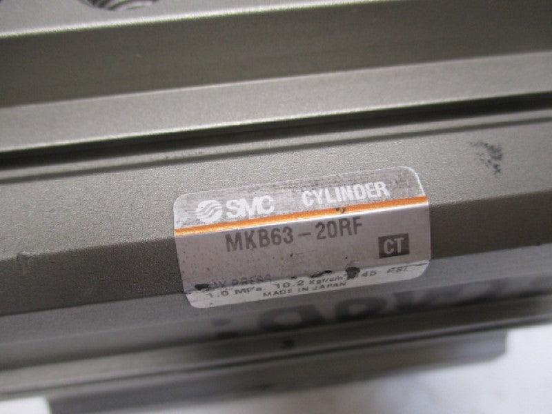 SMC MKB63-20RF ROTARY CLAMP CYLINDER (AS PICTURED)  UNMP