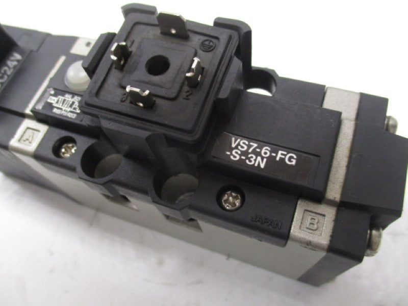 SMC VS7-6-FG-S-3N SOLENOID VALVE 24VDC  UNMP